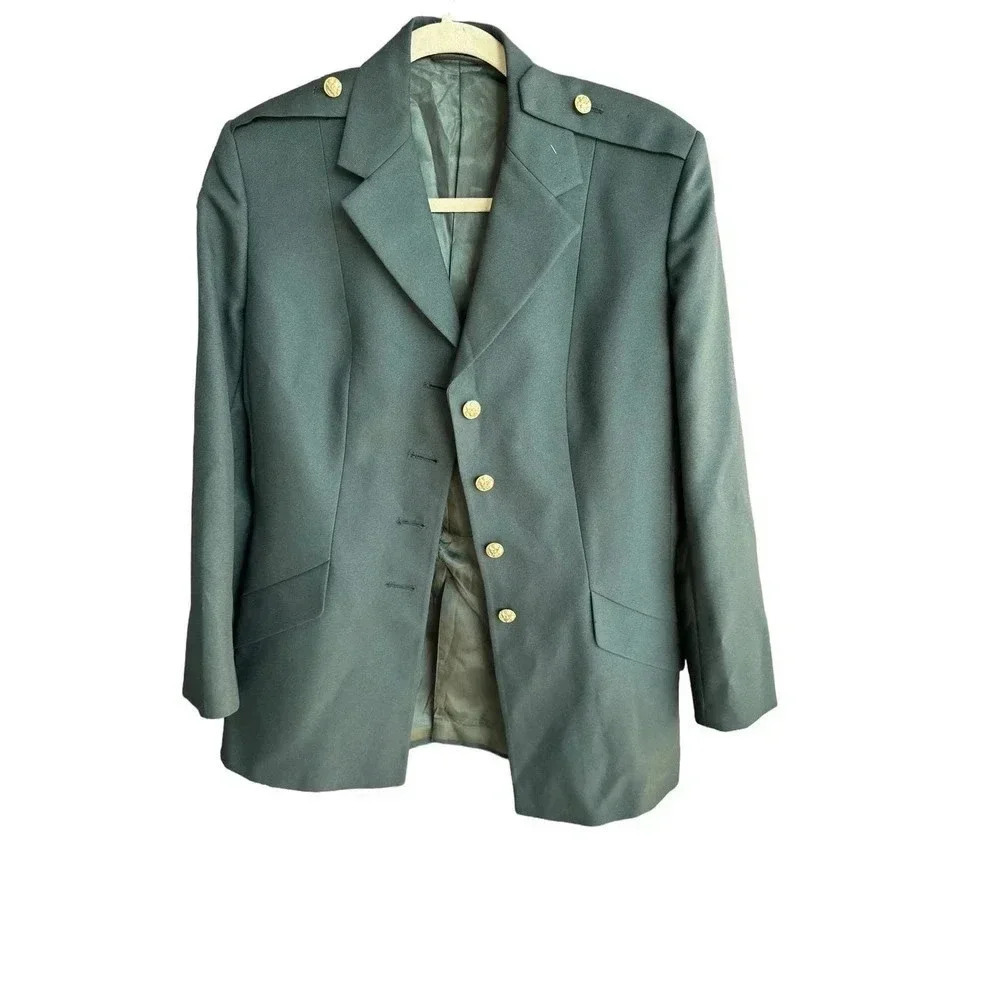 DSDC Bremen-Bowdon Womens US Dress Army Green Dress Coat Suit Jacket Size 14MT